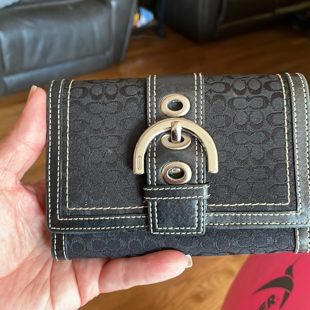Coach black wallet